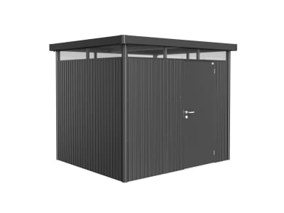 Biohort Gerätehaus HighLine H3 275 x 235 cm dunkelgrau; metallic Standardtür 