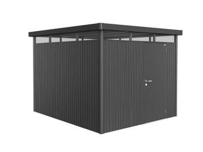Biohort Gerätehaus HighLine H5 275 x 315 cm dunkelgrau; metallic Standardtür Biohort Gerätehaus HighLine H5 275 x 315 cm dunkelgrau; metallic Standardtür