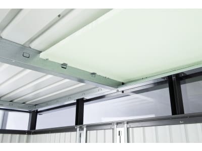 Biohort Gerätehaus HighLine H3 275 x 235 cm quarz-grau; metallic Doppeltür 