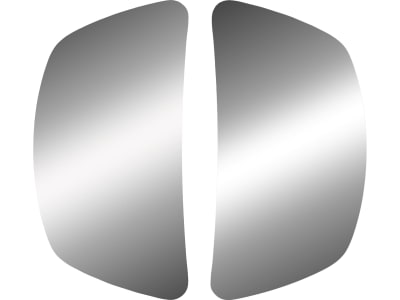Mekra Spiegelglas "1009" links/rechts 178 x 92 x 2 mm, für Außenspiegel "1009" mit extra großem Nahbereichsspiegel