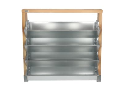 bellissa Vertikales Hochbeet INALTO M4 100 x 32 x 100 cm  silber; natur  Füllmenge 150 l
