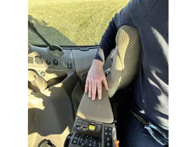 Armlehne "ALJ1" Kunstleder braun, für Traktor John Deere 6R