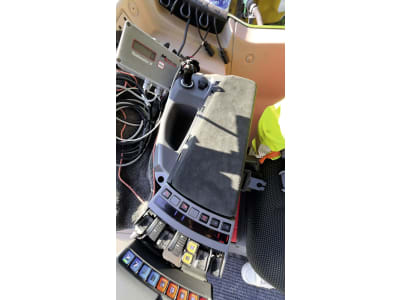 Armlehne "ALF4" Alcantara schwarz, für Traktor Fendt Vario 200