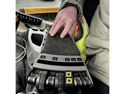 Armlehne "ALF4" Alcantara schwarz, für Traktor Fendt Vario 200