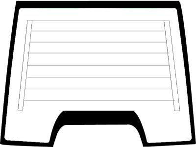 Frontscheibe, grün, beheizbar, neue Ausführung, für Case IH CS, CVX, Kabine CS; CVX Frontscheibe, grün, beheizbar, neue Ausführung, für Case IH CS, CVX, Kabine CS; CVX