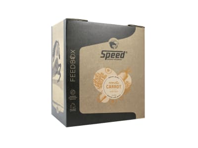 SPEED delicious speedies CARROT Leckerlis mit Karotte für Pferde 8 kg Box SPEED delicious speedies CARROT Leckerlis mit Karotte für Pferde 8 kg Box