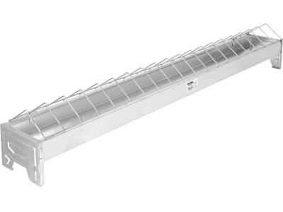 KERBL Futtertrog 100 x 10 cm Metall verzinkt, für Hühner, 71303