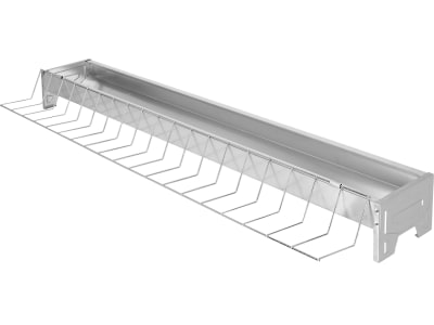 KERBL Futtertrog 100 x 10 cm Metall verzinkt, für Hühner, 71303
