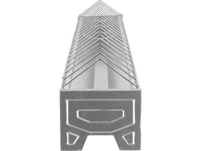 KERBL Futtertrog 100 x 10 cm Metall verzinkt, für Hühner, 71303