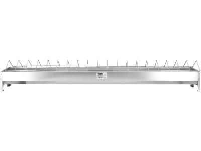 KERBL Futtertrog 100 x 10 cm Metall verzinkt, für Hühner, 71303