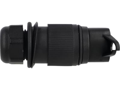 Herth + Buss Stecker 6 – 24 V, 3-polig, mit Kabelverschraubung, Flachsteckanschluss 6,3 mm, 51 305 635