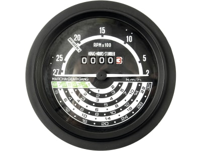 Traktormeter Ø 108/113 mm, 0 bis 28 mile/h, für John Deere 1020, 1120, 2020, 2120, 1030, 1130, 1630, 2030, 2130, 3030, 830, 930