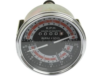 Traktormeter Ø 79/90 mm, 0 bis 26 km/h, 6-Gang mit Dualkupplung, für Massey Ferguson 135 Traktormeter Ø 79/90 mm, 0 bis 26 km/h, 6-Gang mit Dualkupplung, für Massey Ferguson 135