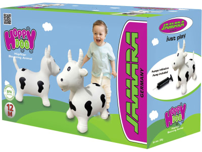 JAMARA Hüpftier "HoppyDoo" Kuh, weiß; schwarz, 460318