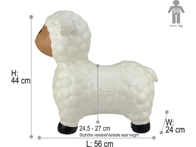 JAMARA Hüpftier "HoppyDoo" Schaf, weiß, 460590