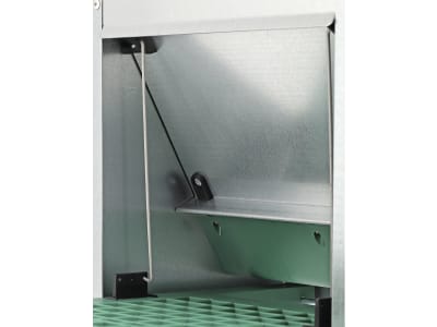  Futterautomat 20 kg mit Trittklappe, Metall, für Hühner, 9373