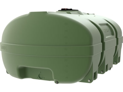 Cemo Wasserfass PE rechteckig grün (RAL 6029)