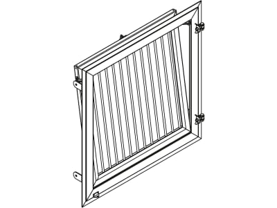Growi® Stallfenster 1.000 x 1.000 mm, mit Innengitter und Dreh-Kippfunktion