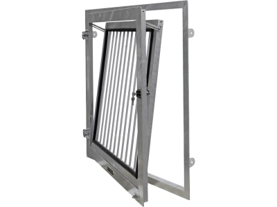 Growi® Stallfenster 1.000 x 1.000 mm, mit Innengitter und Dreh-Kippfunktion
