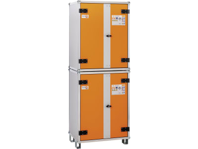 Cemo Akku-Lagerschrank "8/20" 800 x 2.130 x 660 mm, 3 Rauchmelder, mit Füßen, für die Lagerung von Li-Ion-Akkus, 12047 Cemo Akku-Lagerschrank "8/20" 800 x 2.130 x 660 mm, 3 Rauchmelder, mit Füßen, für die Lagerung von Li-Ion-Akkus, 12047