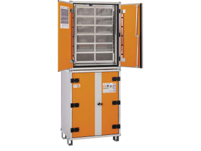 Cemo Akku-Ladeschrank "Basic 8/20" 400 V, 810 x 2.130 x 660 mm, mit Füßen, 12049 Cemo Akku-Ladeschrank "Basic 8/20" 400 V, 810 x 2.130 x 660 mm, mit Füßen, 12049
