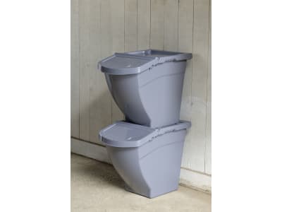 KERBL Futterbox 60 l, 390 x 490 x 578 mm, stapelbar, mit Deckel, für die Aufbewahrung von Tierfutter, Lebensmitteln o.ä., 3210253