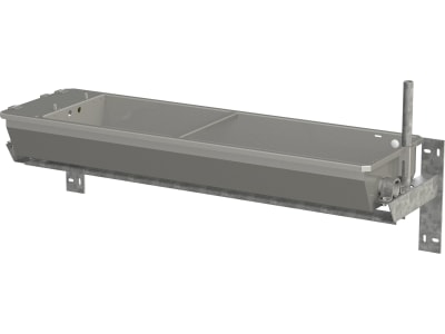KERBL Tränke 30 l mit Wandkonsole, mit Kippmechanik, klappbare Schwimmerabdeckung, 221170