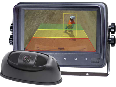 MEKRAtronics Rückfahrkamera "GS BAU-71" KI-unterstützt, mit 7 "-LCD-Monitor
