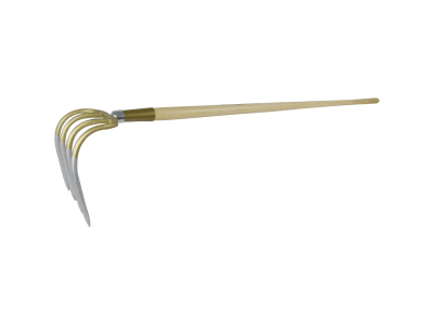 SHW Kartoffelhacke, 4 Zinken rund mit Stiel  