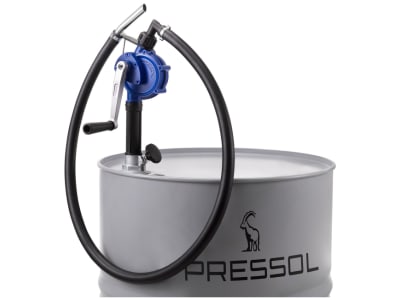PRESSOL Hand-Fasspumpe - Kurbelpumpe für Diesel, Heizöl, Petroleum, Kühlmittel und Scheibenreiniger, 18 l/min, Saugrohr 355–955 mm 13056 PRESSOL Hand-Fasspumpe - Kurbelpumpe für Diesel, Heizöl, Petroleum, Kühlmittel und Scheibenreiniger, 18 l/min, Saugrohr 355–955 mm 13056