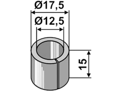 Industriehof® Spannbuchse 15 x 2,5 mm Ø innen 12,5 mm Ø außen 17,5 mm für Dücker, 63-DÜC-91 Industriehof® Spannbuchse 15 x 2,5 mm Ø innen 12,5 mm Ø außen 17,5 mm für Dücker, 63-DÜC-91