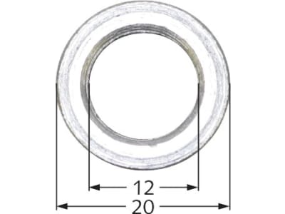 Industriehof® Buchse 12 x 20 x 20 mm, für Votex, 63-VOT-61 Industriehof® Buchse 12 x 20 x 20 mm, für Votex, 63-VOT-61