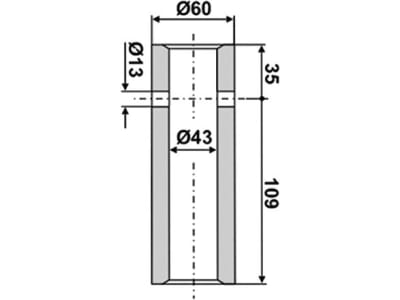Industriehof® Einschweißbuchse Ø innen 43 mm, Ø außen 60 mm, für Zinken mit (Best.Nr. 10749373, 10749394, 10609943, 10428356, 10749328, 10749332), 18100-44 Industriehof® Einschweißbuchse Ø innen 43 mm, Ø außen 60 mm, für Zinken mit (Best.Nr. 10749373, 10749394, 10609943, 10428356, 10749328, 10749332), 18100-44