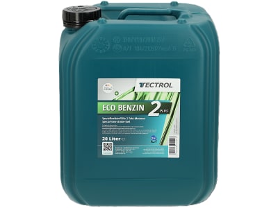 TECTROL ECO BENZIN 2 PLUS 20 l Kanister   Sonderkraftstoff, Gerätebenzin, Alkylatbenzin für 2-Takt-Motoren, gebrauchsfertig, Spezialkraftstoff