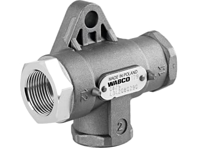 Wabco 2-Wegeventil, pneumatisch, Flansch, Nennweite 12 mm, M 22 x 1,5, Neuteil, 434 208 029 0 Wabco 2-Wegeventil, pneumatisch, Flansch, Nennweite 12 mm, M 22 x 1,5, Neuteil, 434 208 029 0