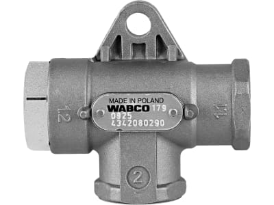 Wabco 2-Wegeventil, pneumatisch, Flansch, Nennweite 12 mm, M 22 x 1,5, Neuteil, 434 208 029 0 Wabco 2-Wegeventil, pneumatisch, Flansch, Nennweite 12 mm, M 22 x 1,5, Neuteil, 434 208 029 0
