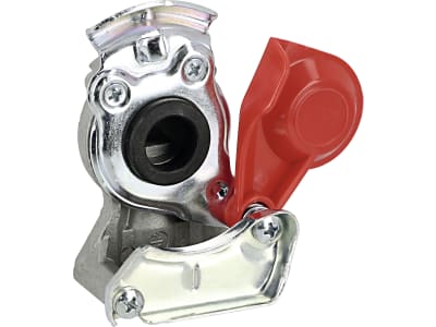 Kupplungskopf rot, für Anhänger, 2-Kreis-Anlage, Vorrat, M 16 x 1,5 IG Kupplungskopf rot, für Anhänger, 2-Kreis-Anlage, Vorrat, M 16 x 1,5 IG