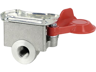Kupplungskopf rot, für Anhänger, 2-Kreis-Anlage, Vorrat, M 16 x 1,5 IG Kupplungskopf rot, für Anhänger, 2-Kreis-Anlage, Vorrat, M 16 x 1,5 IG