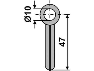 Industriehof® Schäkel gerade, Bohrung 10 mm, für Fischer, 63-HAN-73 Industriehof® Schäkel gerade, Bohrung 10 mm, für Fischer, 63-HAN-73