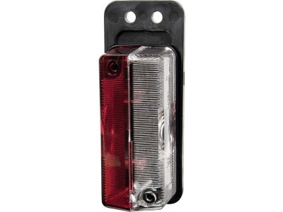 TRAILER POOL Positionsleuchte "Radex" seitlich links/rechts rot/weiß, mit Gummipendel, 014 000 350