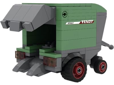 Fendt Modell "Rundballenpresse Brixies Rotana F" von BRIXIES®, Bausatz, 1:32, X991024132000