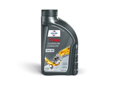 Fuchs TITAN SUPERSYN LONGLIFE 0W-30 1 l Flasche SAE 0W-30  Motoröl, Leichtlauföl, High Performer, PKW, Longlife, SAE 0W-30