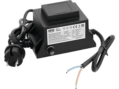 Suevia Trafo 230 V/24 V, 100 W, für Schwenktröge Mod. 8721, 8722, 8723, 8725, 8731, 8732, 8733, 8735, 101.0380