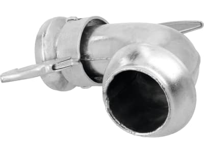 Perrot Bogen "KRKB" 90 °, 108 M-Teil; 108 V-Teil, Stahl, verzinkt, KF71380