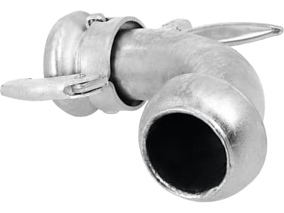 Perrot Bogen "KRKB" 90 °, 70 M-Teil; 70 V-Teil, Stahl, verzinkt, KF71300
