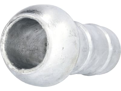 Perrot V-Teil "KVS-Si", 50 V-Teil x Ø 50 mm mit gesickter Schlauchtülle, verzinkt, KF75810