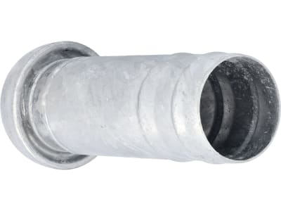 Perrot V-Teil "KVS-Si", 70 V-Teil x Ø 75 mm mit gesickter Schlauchtülle, verzinkt, KF75833