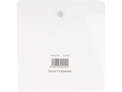 Hinweisschild "FORSTBETRIEB" mit Saugnapf B x H 120 x 130 mm