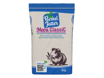 Berkel Meeri ClassiC schmackhaftes Futter für Meerschweinchen mit viel Vitamin C Pellet 18 kg Sack