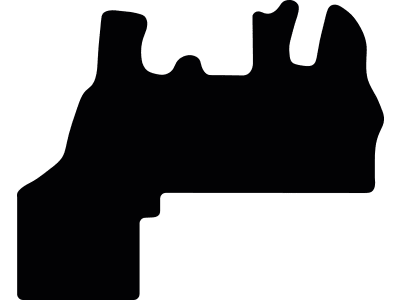 Fußmatte Velours schwarz, für Radlader Liebherr L 550, 556, 566, 576; mit Kühlschrank